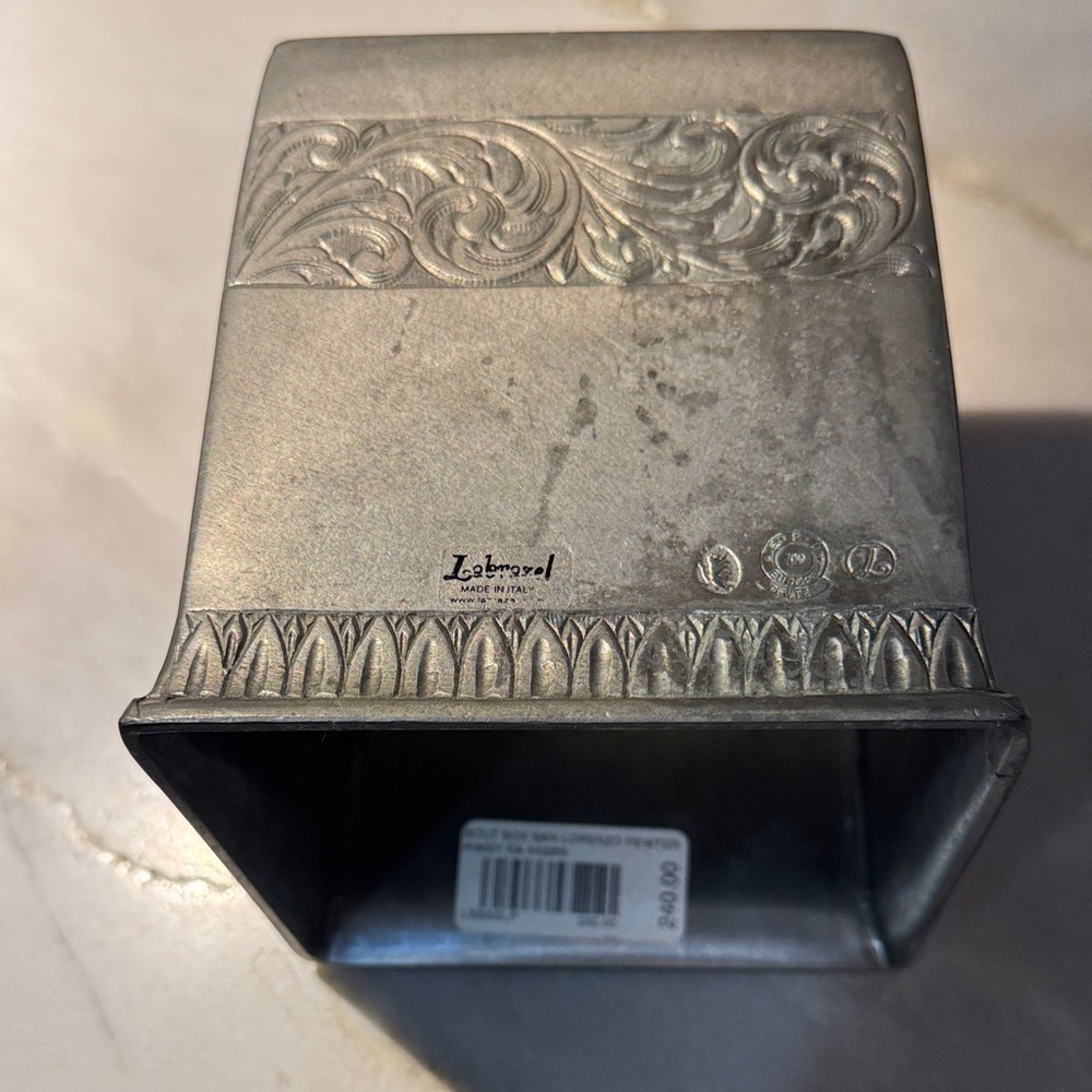 Labrazel Pewter Tissue Box Cover